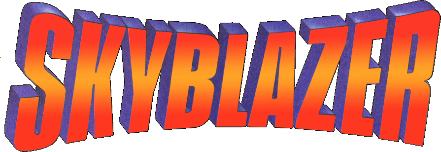 Skyblazer logo for Super Nintendo